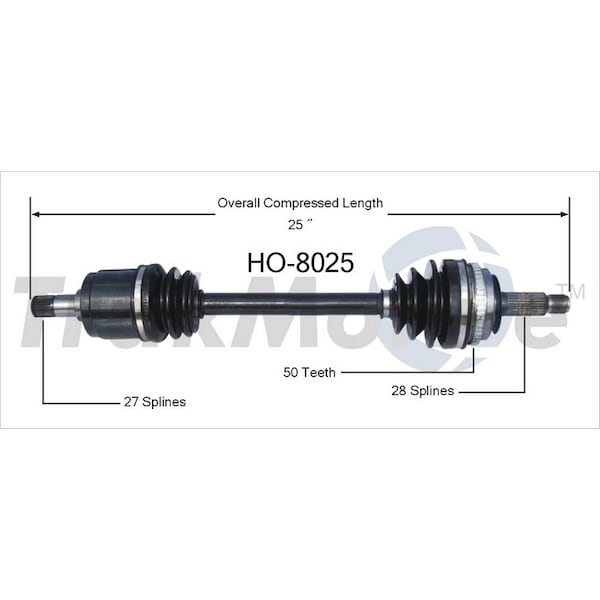 Surtrack Axle Cv Axle Shaft, Ho-8025 HO-8025 - main